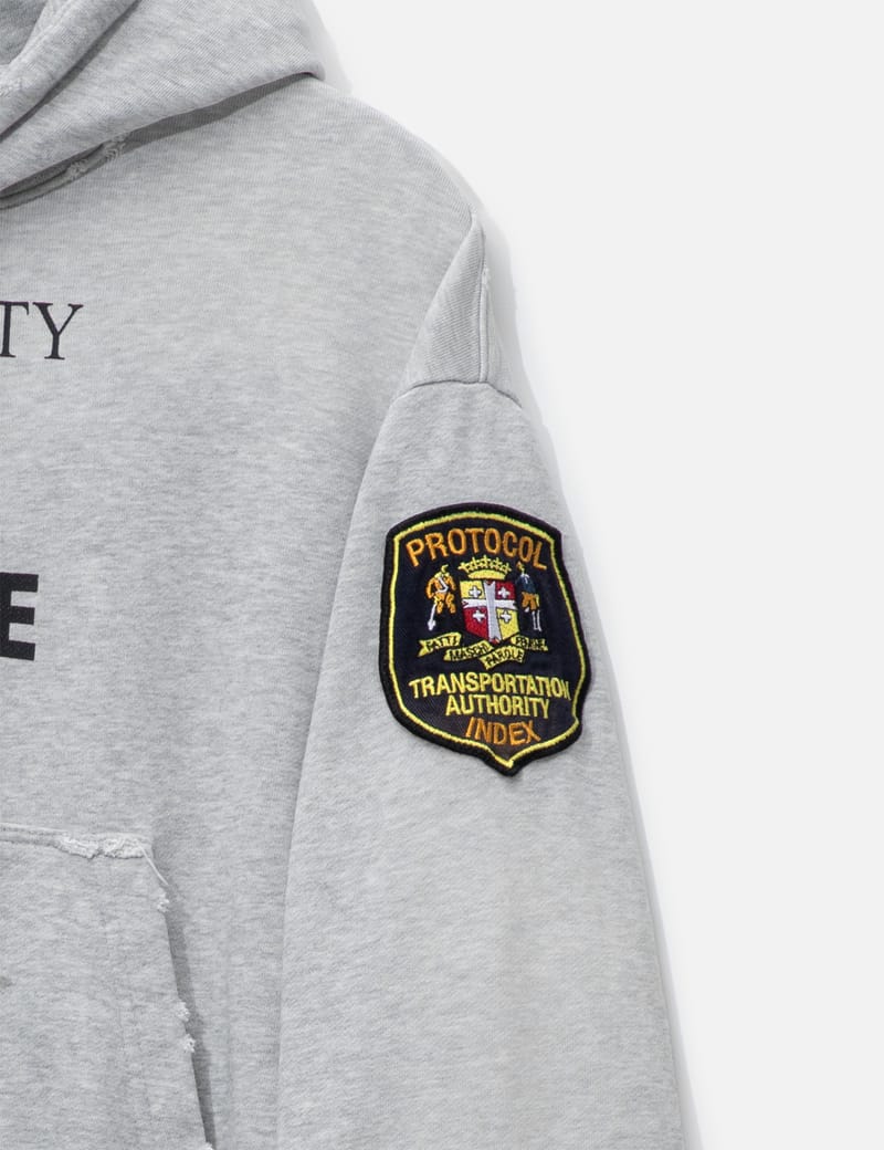 Protocol-Index Hybrid Sweat Pants Hoodie - Distressed cotton