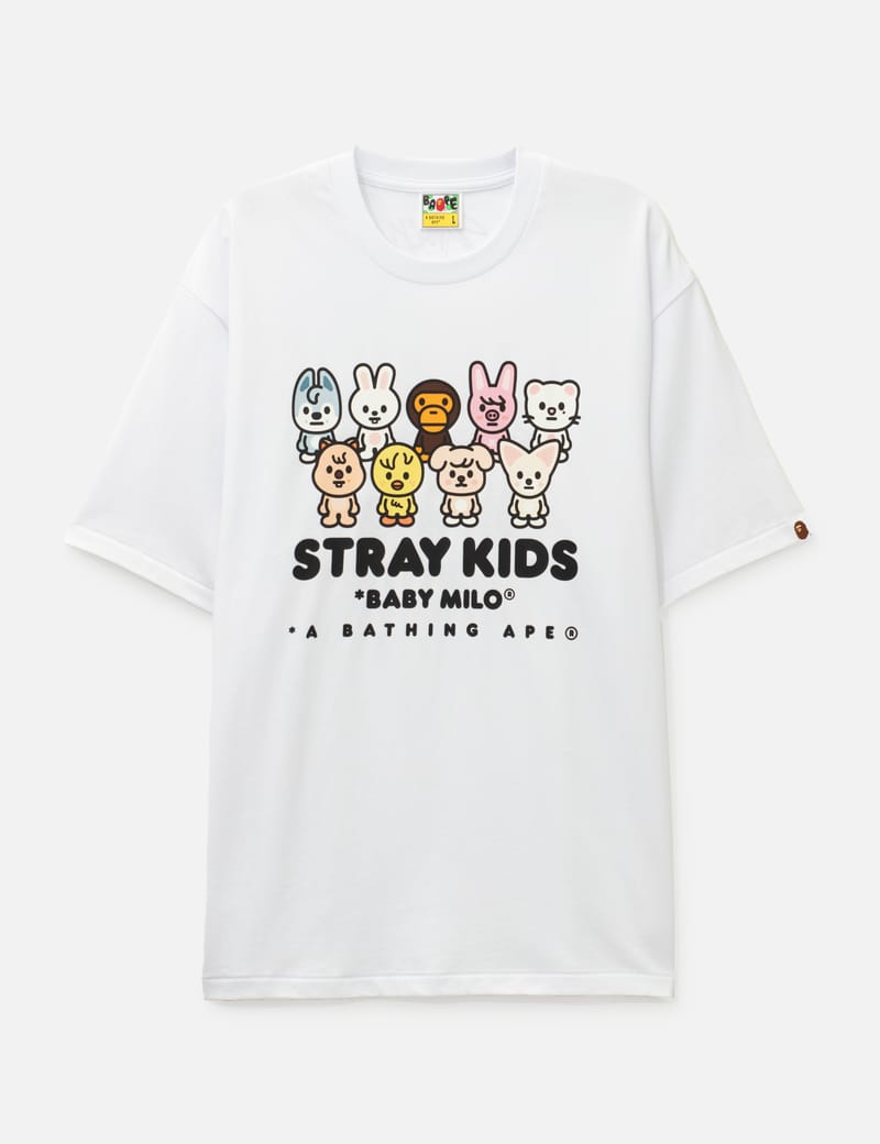 BAPE Stray Kids T-Shirt - New white 100% cotton tee, unisex K-pop