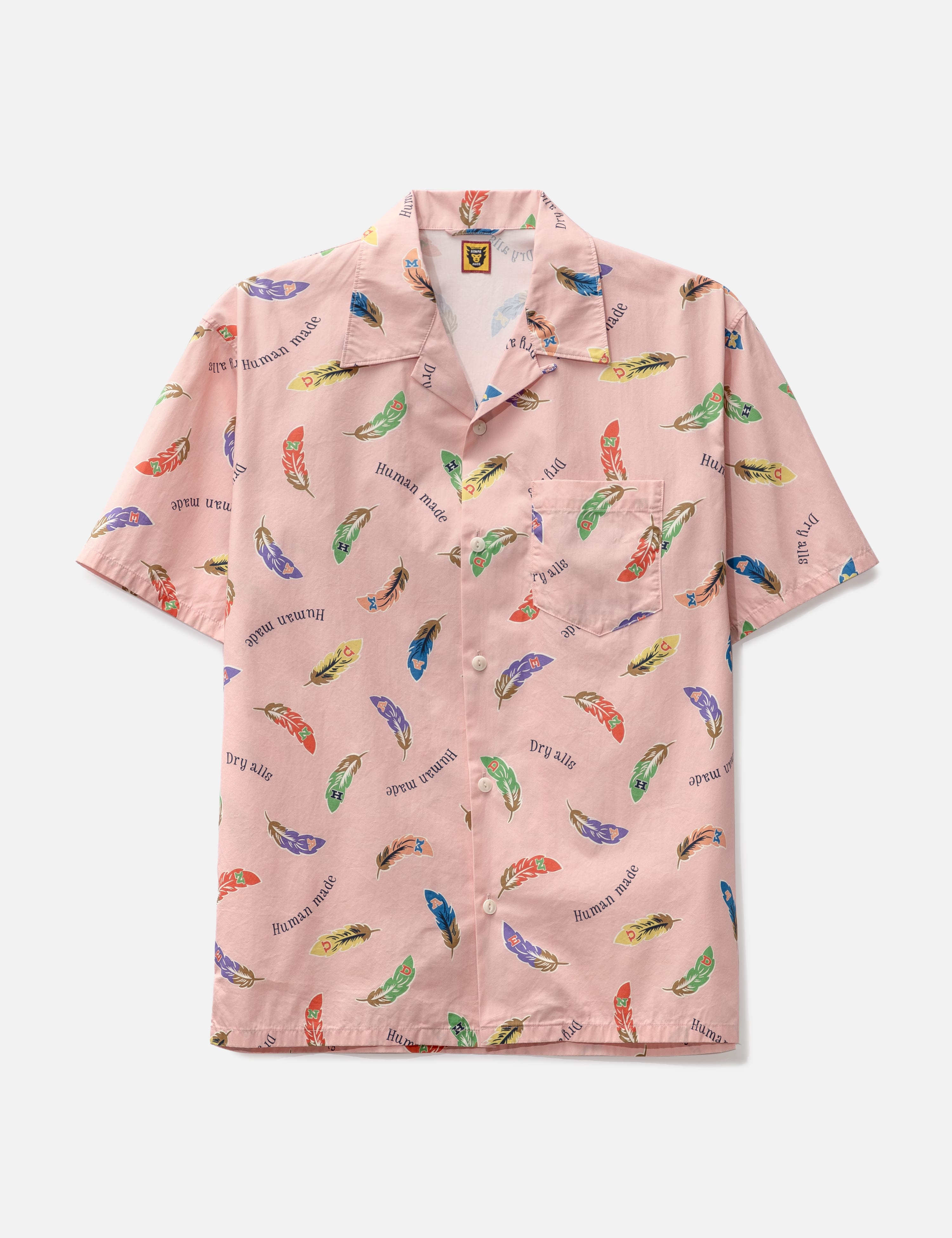 Feather Aloha Shirt In Pink