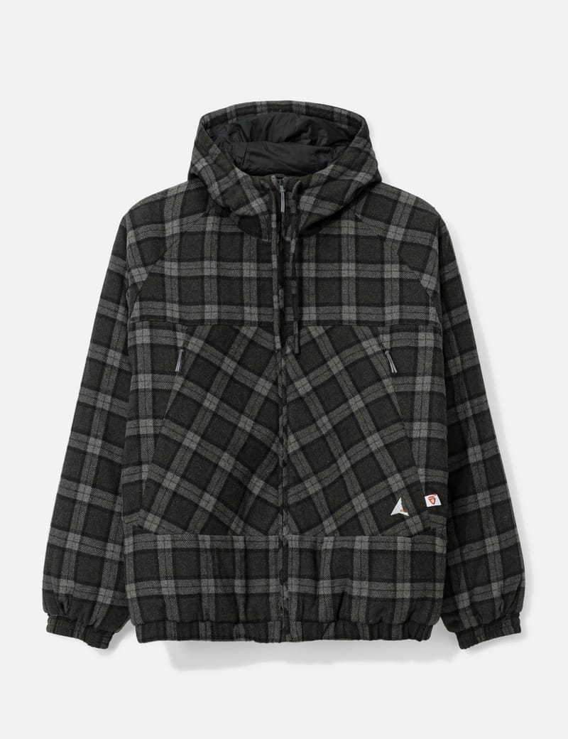 ROA Logger Wool Primaloft Checked Jacket - Hooded wool flannel