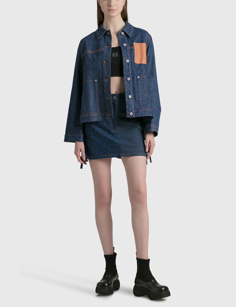 【LOEWE】 Workwear denim jacket Women's Workwear-style denim jacket | LOEWE | 24S