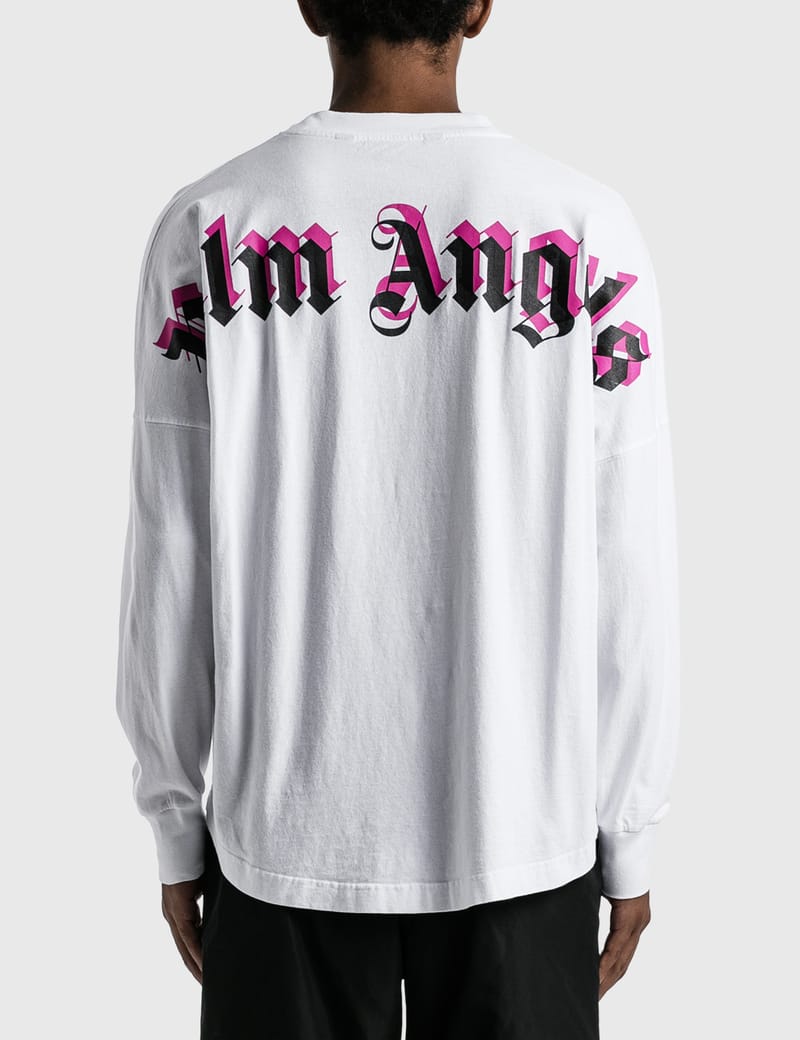 Palm Angels - Doubled Logo Oversized Long Sleeve T-shirt