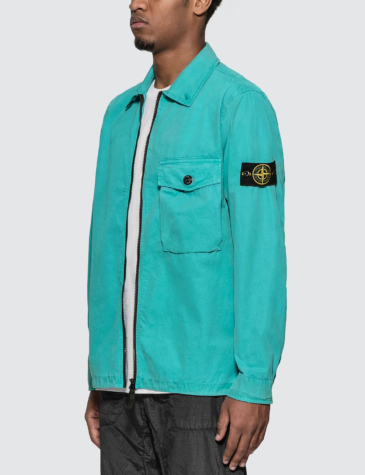 Stone Island - Zip Overshirt | HBX - Globally Curated Fashion and