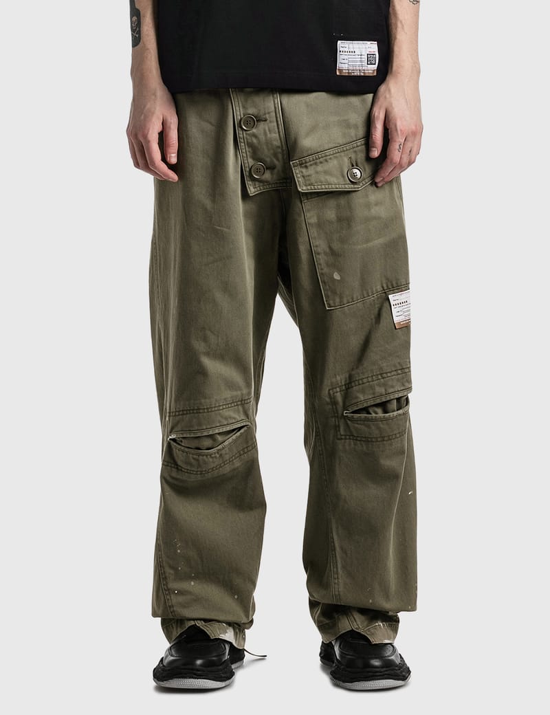 Slide Piece Military Pants