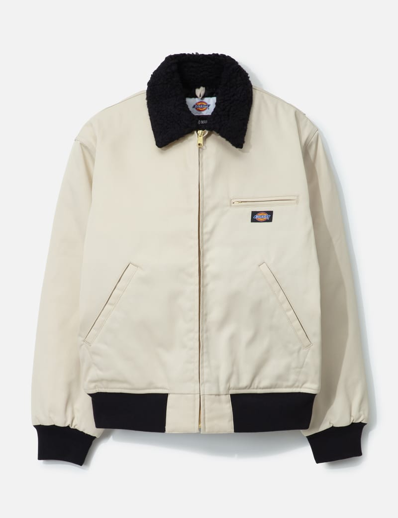 Wacko Maria Dickies / Work Jacket - Off-white faux-shearling work