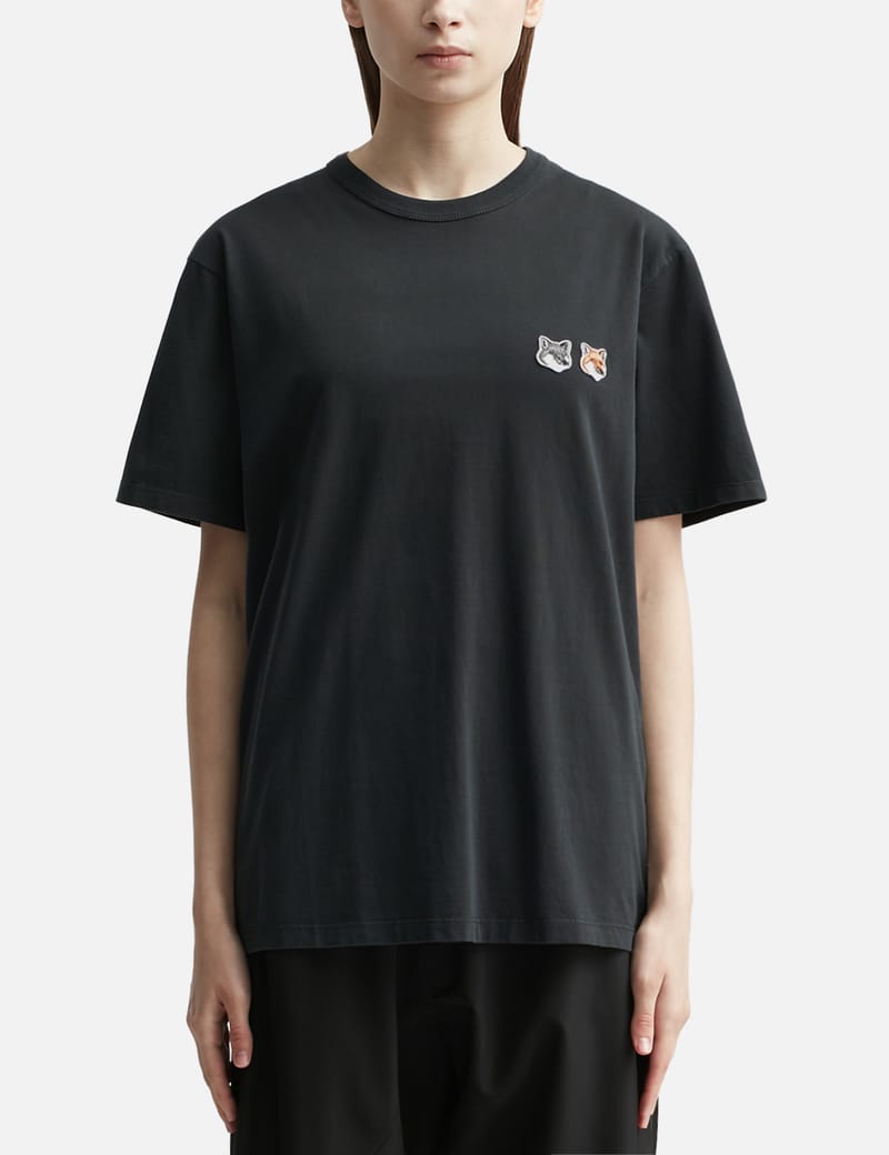 Maison Kitsuné - Double Fox Head Patch Classic Tee | HBX