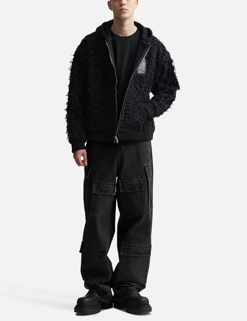 WHO DECIDES WAR グレー＆ブラック Husk ボンバー HUSK ZIP UP – WHO DECIDES WAR