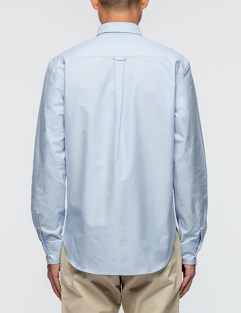 Maison Kitsuné - Tricolor Fox Patch Classic Button Down L/S Oxford