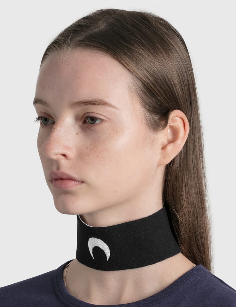 Marine Serre - Branded Knit Choker | HBX