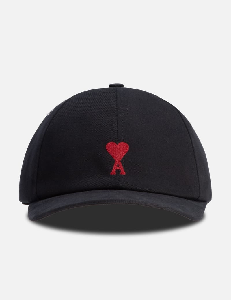 帽子・その他 Red Adc Cap - AMI Paris - Cotton - Black Black Cap | Ami De Coeur | AMI PARIS US