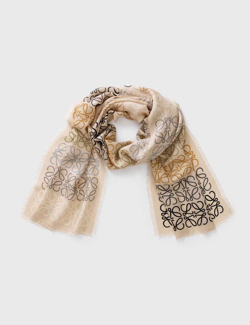 Loewe - Anagram Lines Scarf | HBX - Globally Curated Fashion and