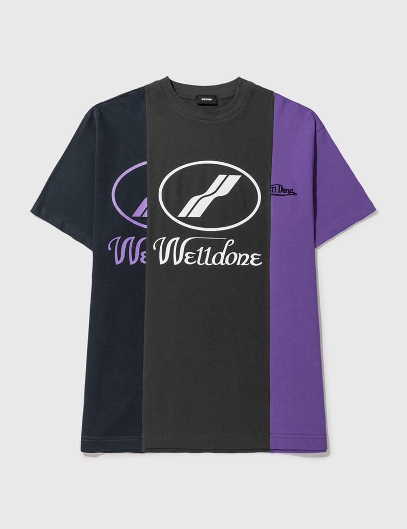 We11done - リメイク 3 パネル リフレクティブロゴ Tシャツ | HBX ...