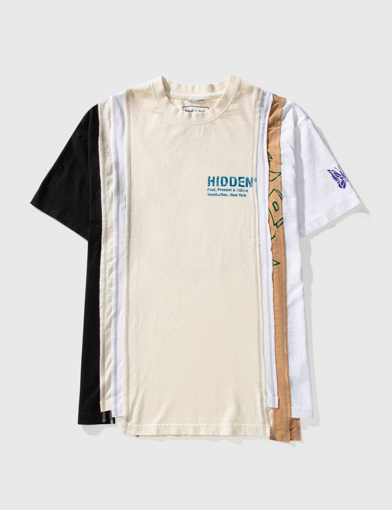 Needles - Needles x Hidden NY 7 Cuts Beige Wide T-shirt Needles - Needles x Hidden NY 7 Cuts Beige Wide T-shirt