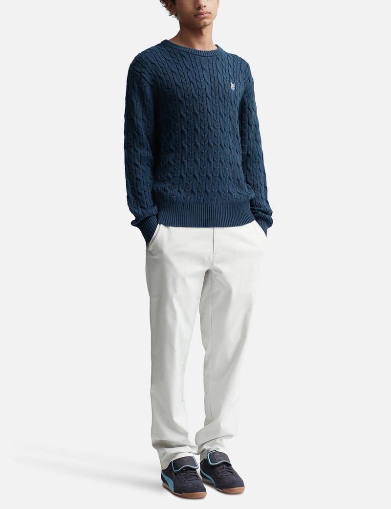 Quiet Golf - PUMA X QGC CABLE KNIT SWEATER | HBX