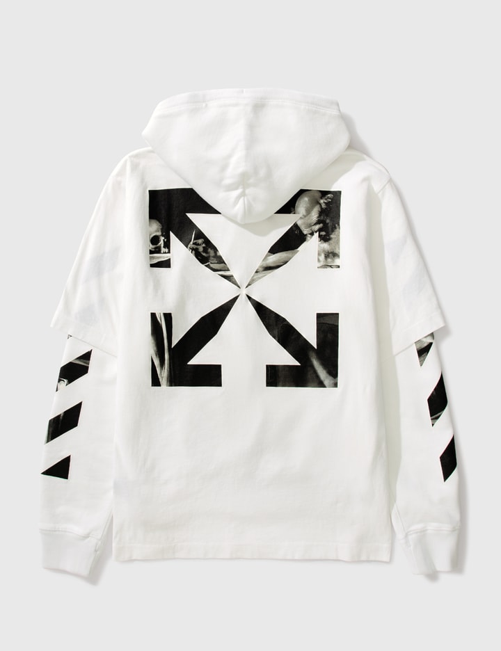 Off-White™ - Carav Arrow Double Sleeve Hoodie | HBX - Globally Curated ...