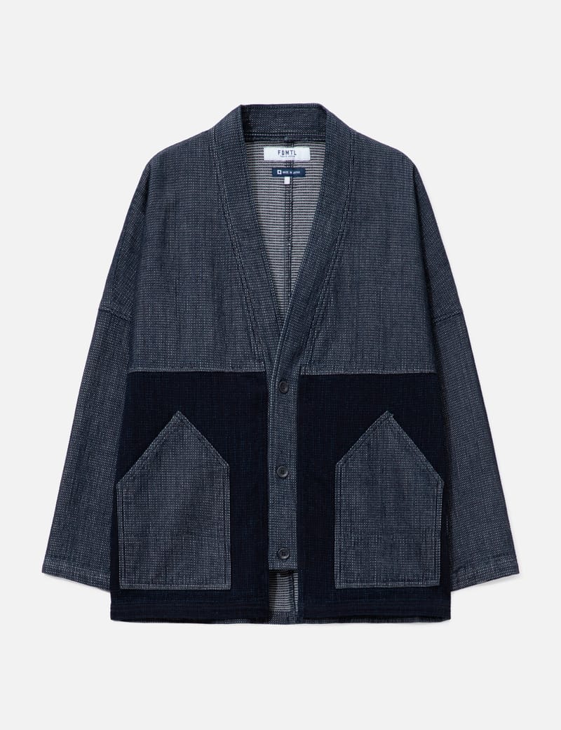 FDMTL Third Third Jacket 3YR Wash - Indigo Japanese denim with