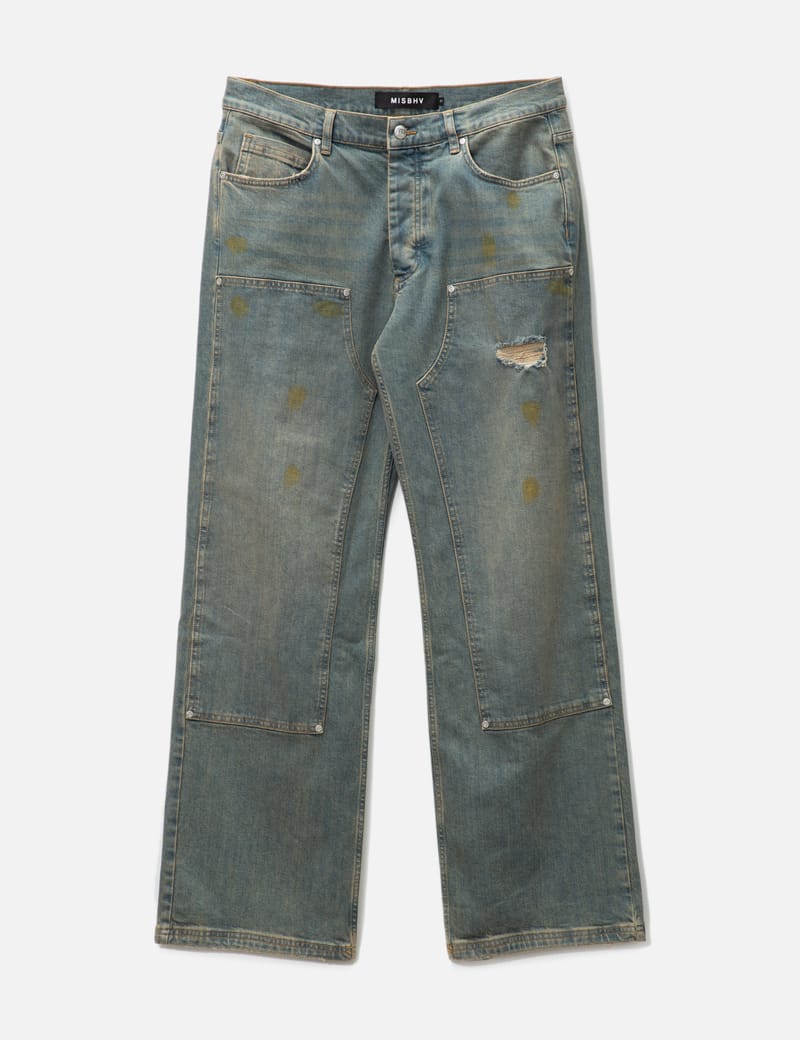 Stüssy - Denim Double Knee Pants | HBX - Globally Curated Fashion 