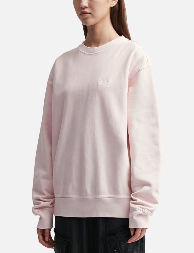 Stüssy - Overdyed Stock Logo Crewneck Sweatshirt | HBX - Globally