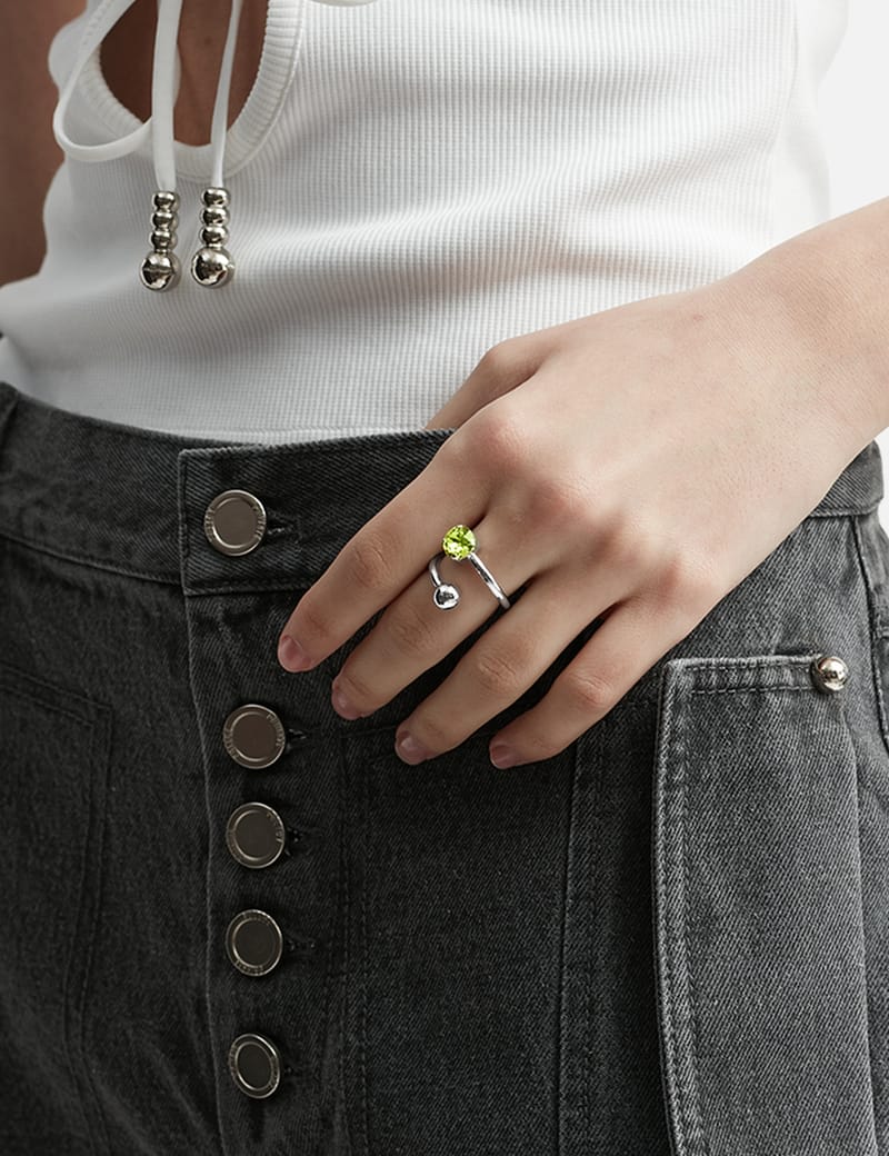 Justine Clenquet - JACKIE ACID GREEN RING | HBX - Globally Curated