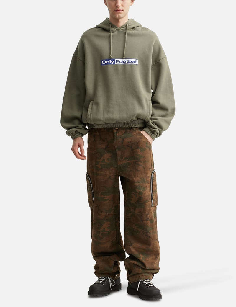 umbro×fekete gathered hoodie vest カーキ Hoodie | Forest – batulthecollection