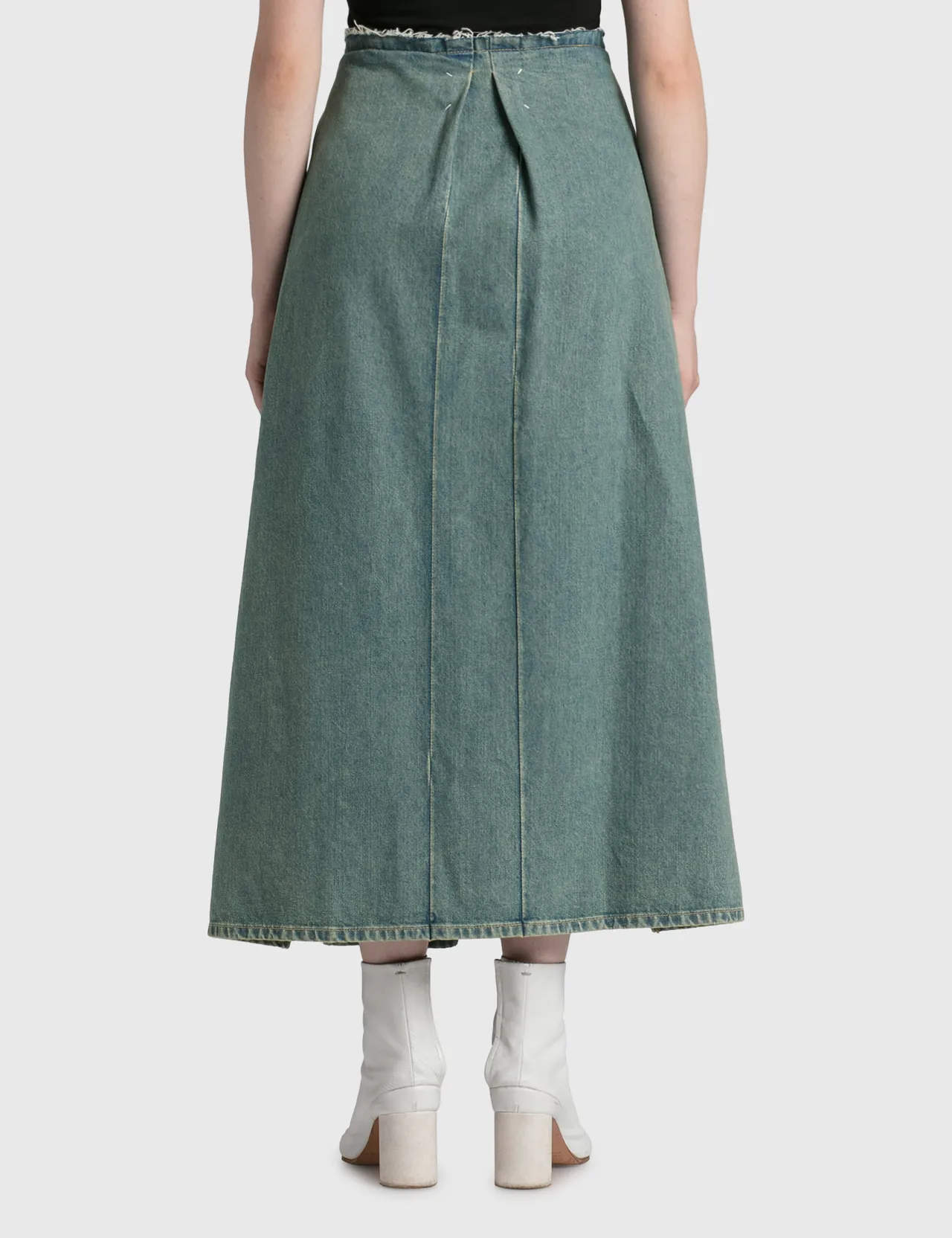 Maison Margiela - Reversed Button Denim Skirt | HBX - Globally