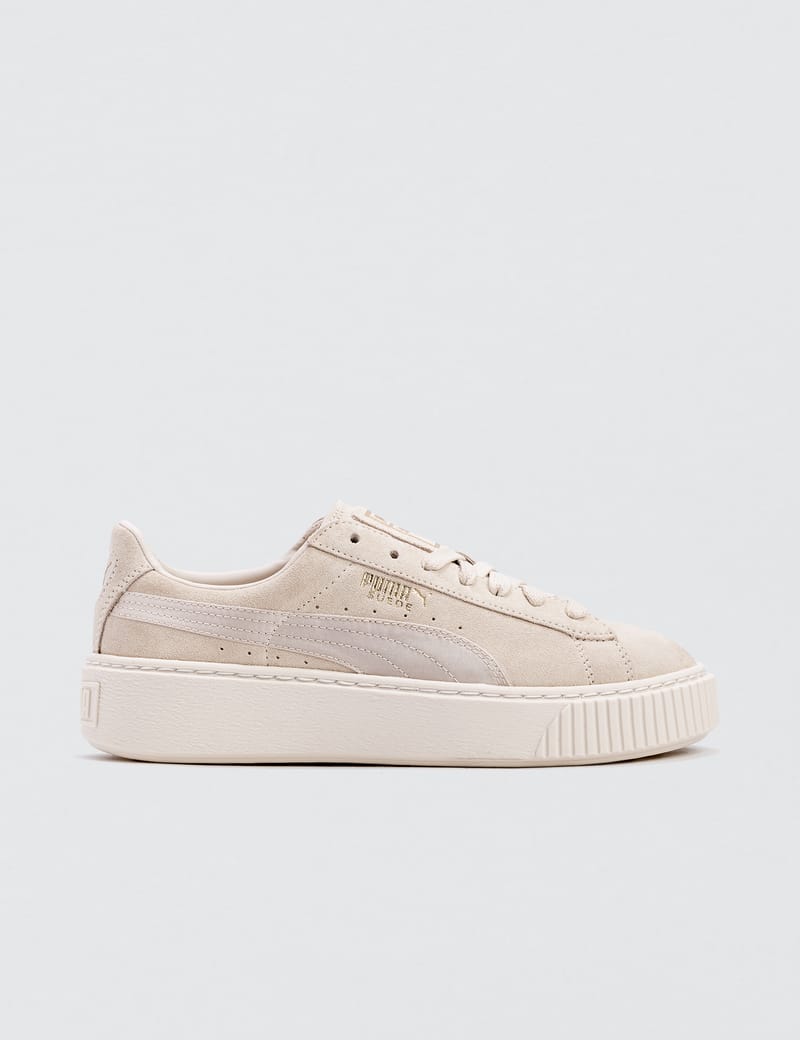 Puma suede platform mono on sale satin