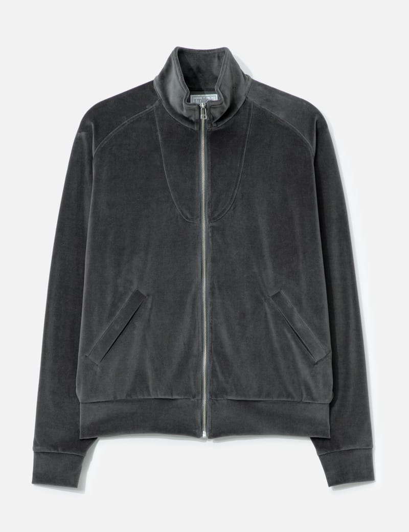 Unlikely Unlikely Velour Track Jacket - 日本製グレーベロアの
