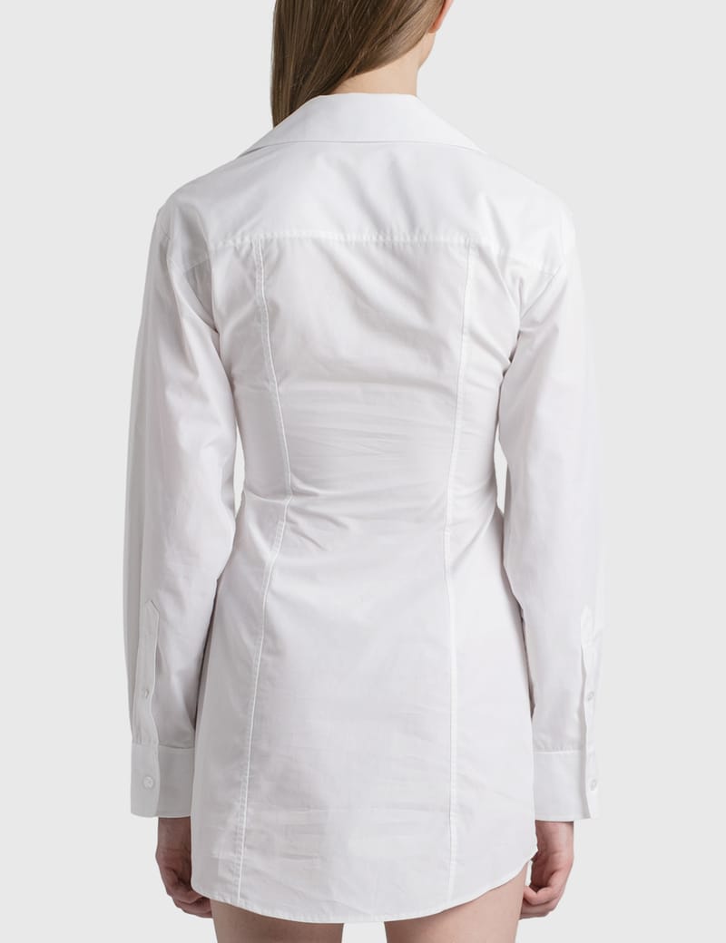 T By Alexander Wang - TWIST FRONT SHIRT DRESS | HBX - Globally