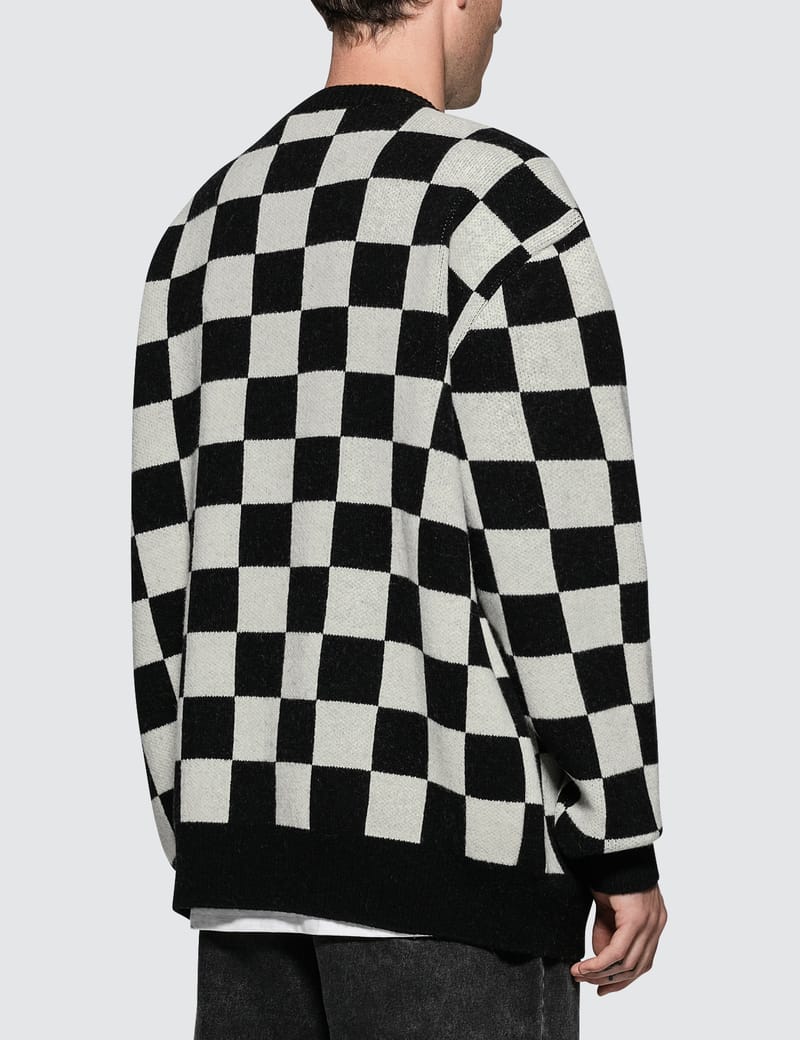 Have A Good Time - Checkerboard Cardigan | HBX - Globally Have A Good Time - Checkerboard Cardigan | HBX - Globally