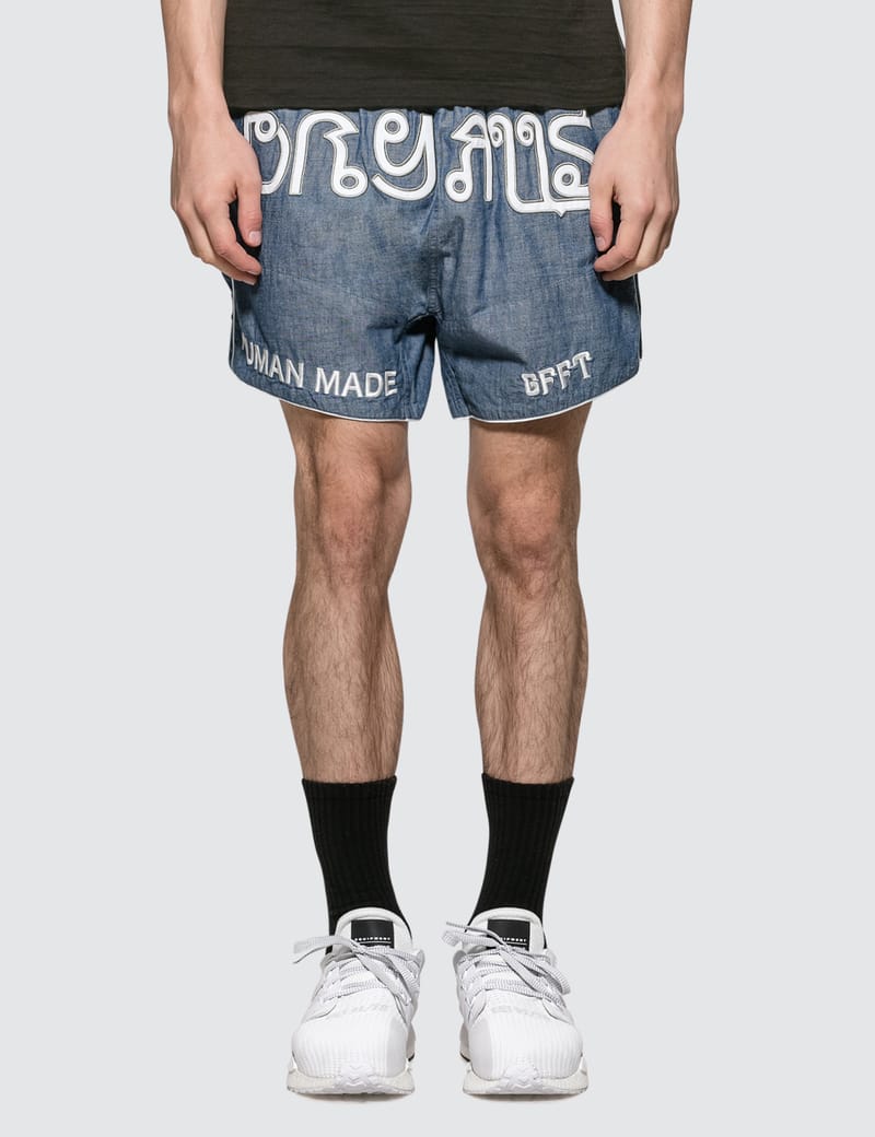 Human Made - Chambray Muay Thai Shorts | HBX - Globally Curated