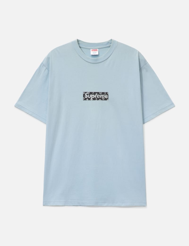 Supreme Dollar T-Shirt - Grey tee with light wear, minor stain | HBX