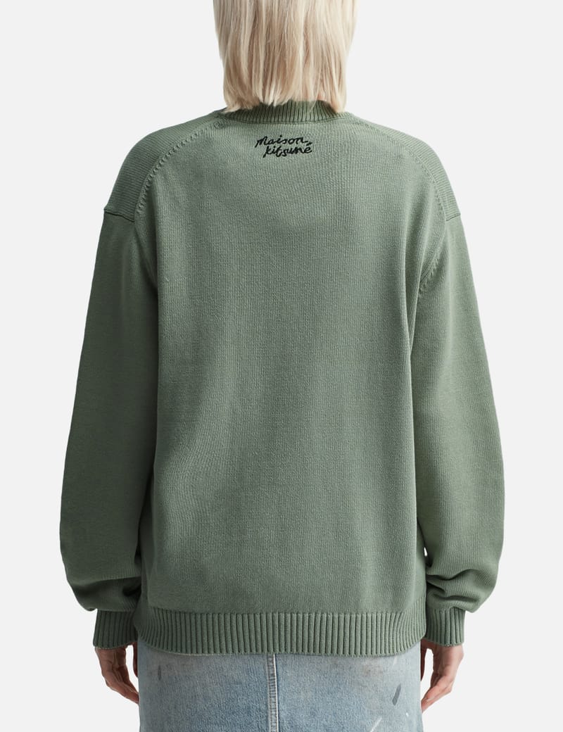 Maison Kitsuné - Dressed Fox Intarsia Jumper | HBX