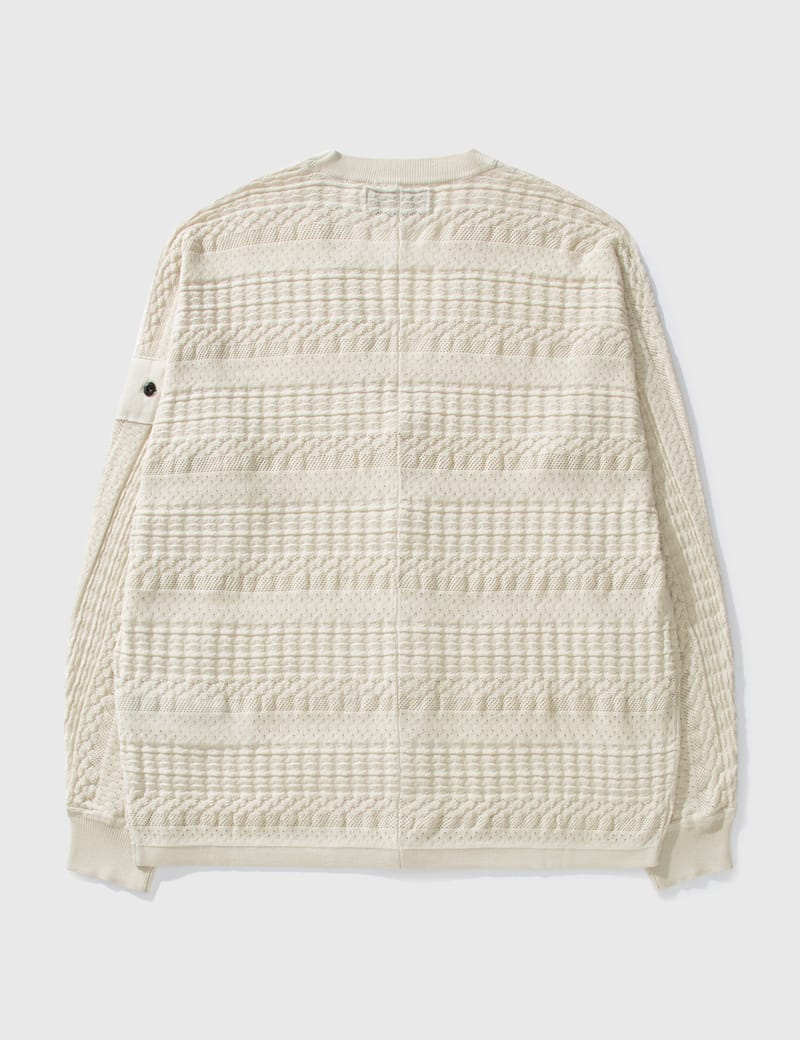Stone Island Shadow Project - Japanese Aran Knit Cardigan