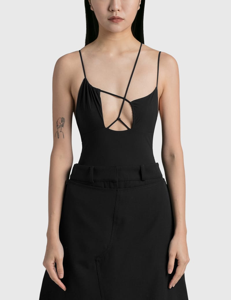 Nensi Dojaka - Asymmetric Draped Bra Swimsuit | HBX