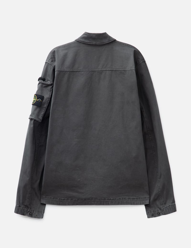 Stone Island - Organic Stretch Broken Twill Overshirt | HBX