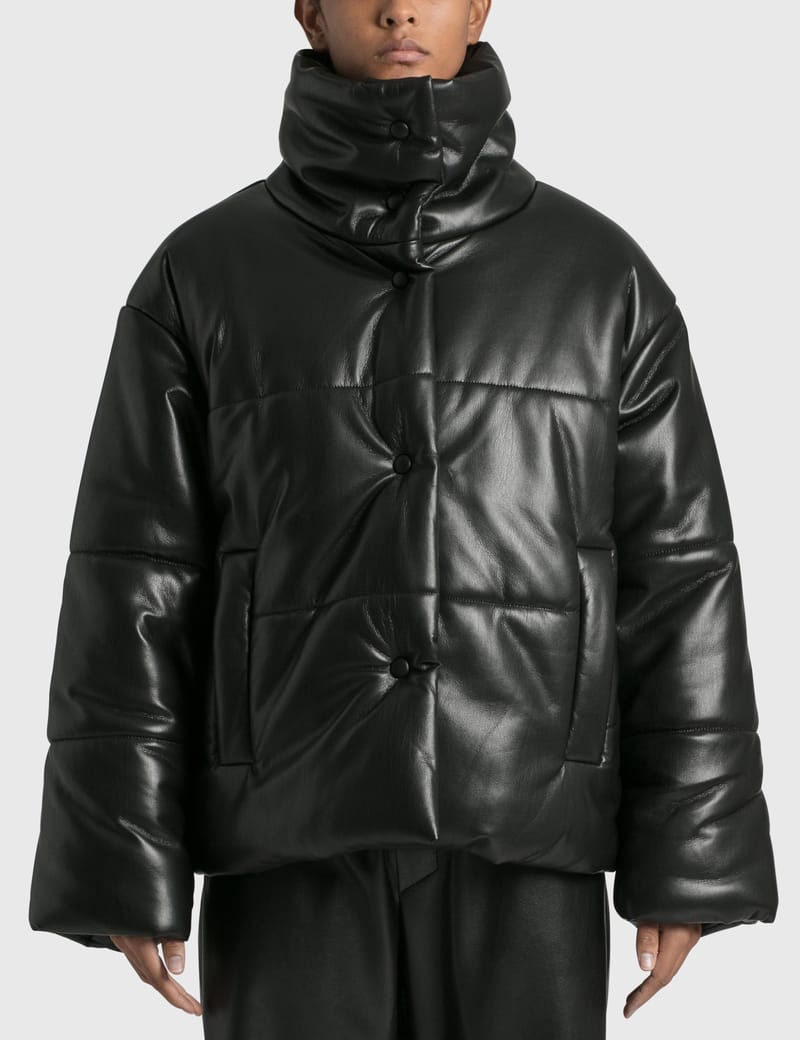 新品タグ付き【nanushka】限定色ブルー／Hide パデッドジャケット Nanushka - Hide Puffer Jacket | HBX - Globally Curated