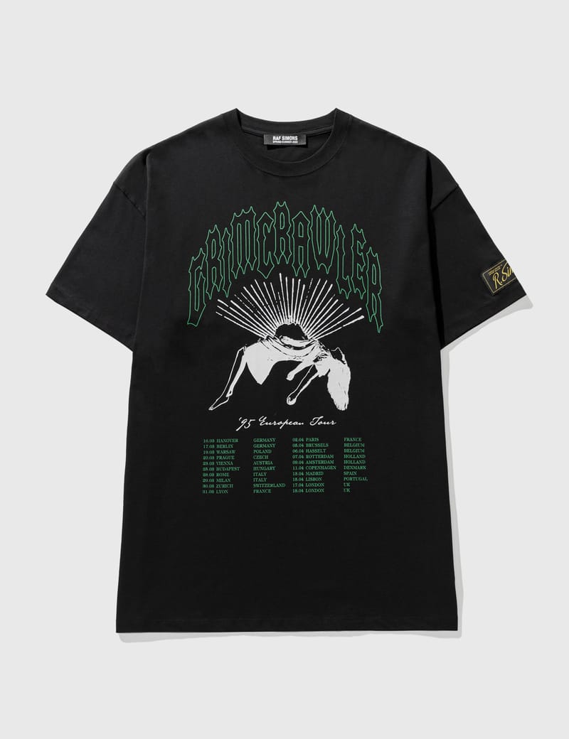 RAF SIMONS オーバーサイズ グリムクローラー Tシャツ-