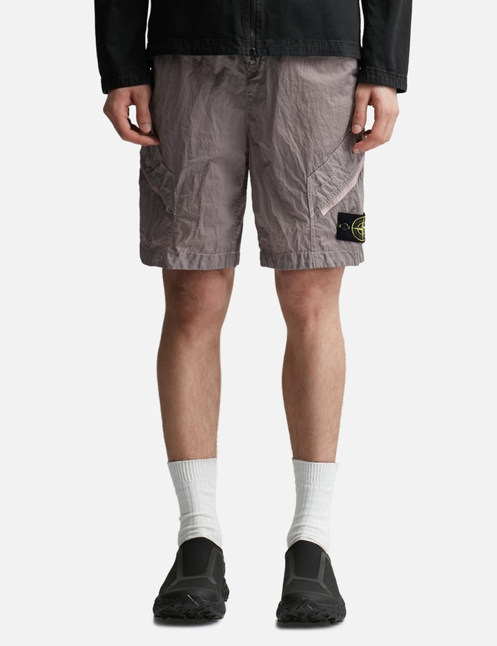 Bottega Veneta Men Acid Green Nylon Bermuda Shorts