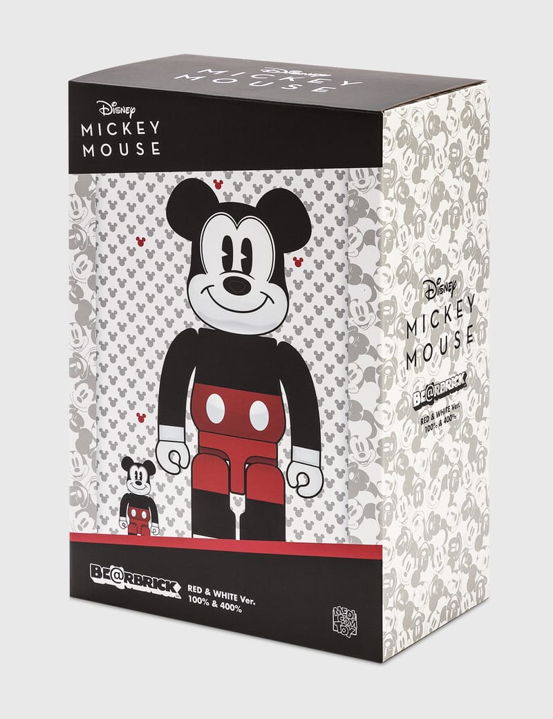 柔らかい 【新品】BE@RBRICK MICKEY MOUSE(R&W)100％400％ - 通販