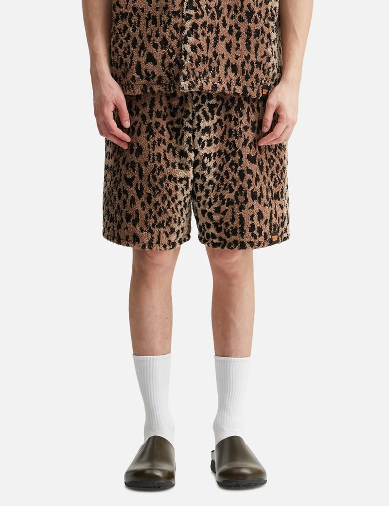 NEIGHBORHOOD NH X Hippopotamus . Terry Cloth Short Pants - leopard