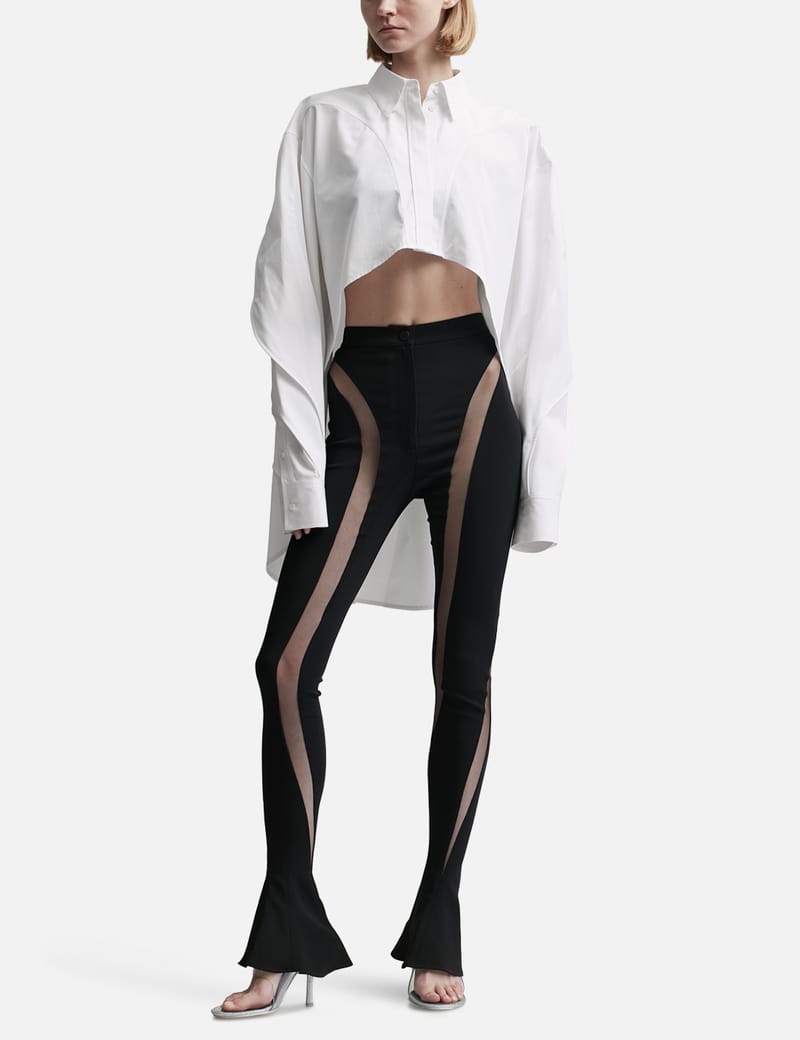 Tシャツ・カットソー MUGLER Woman T-Shirt White 24P3TS0099D284 1016 mugler-white-ottoman-long-