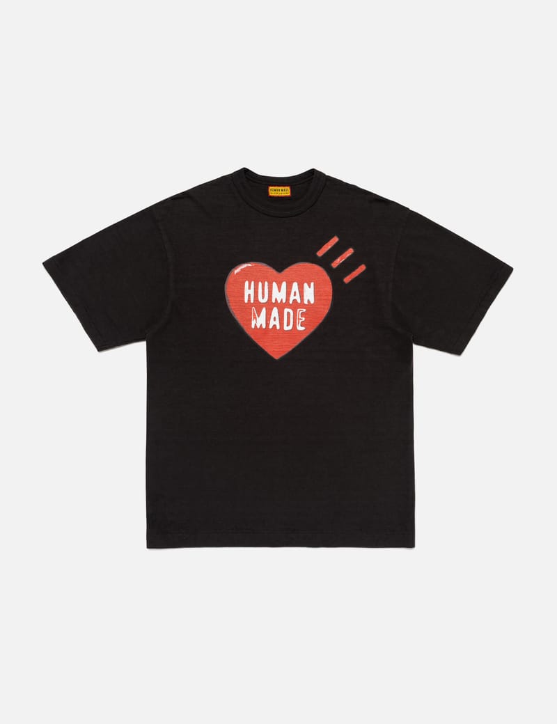 HUMAN MADE ハートロゴ Tシャツ ブラック HUMAN MADE HEART BADGE T-SHIRT – Social Status