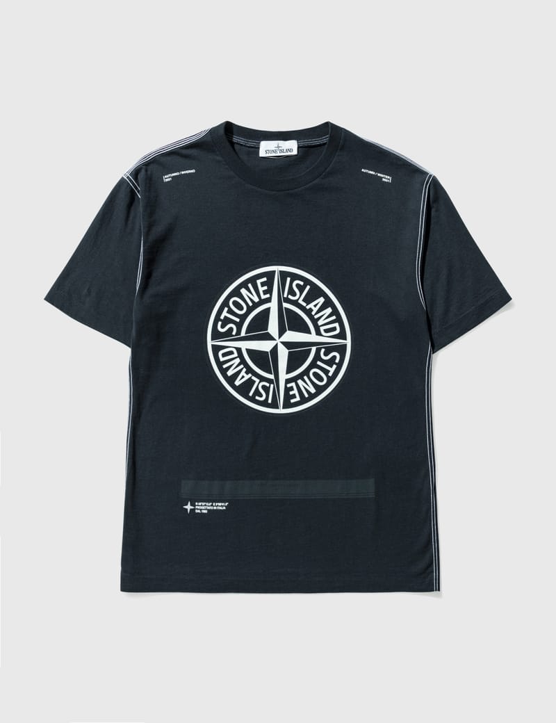 【美品】 STONE  ストーンアイランド ロゴ Tシャツ ブラック Stone Island ロゴ Tシャツ | ブラック | FARFETCH JP