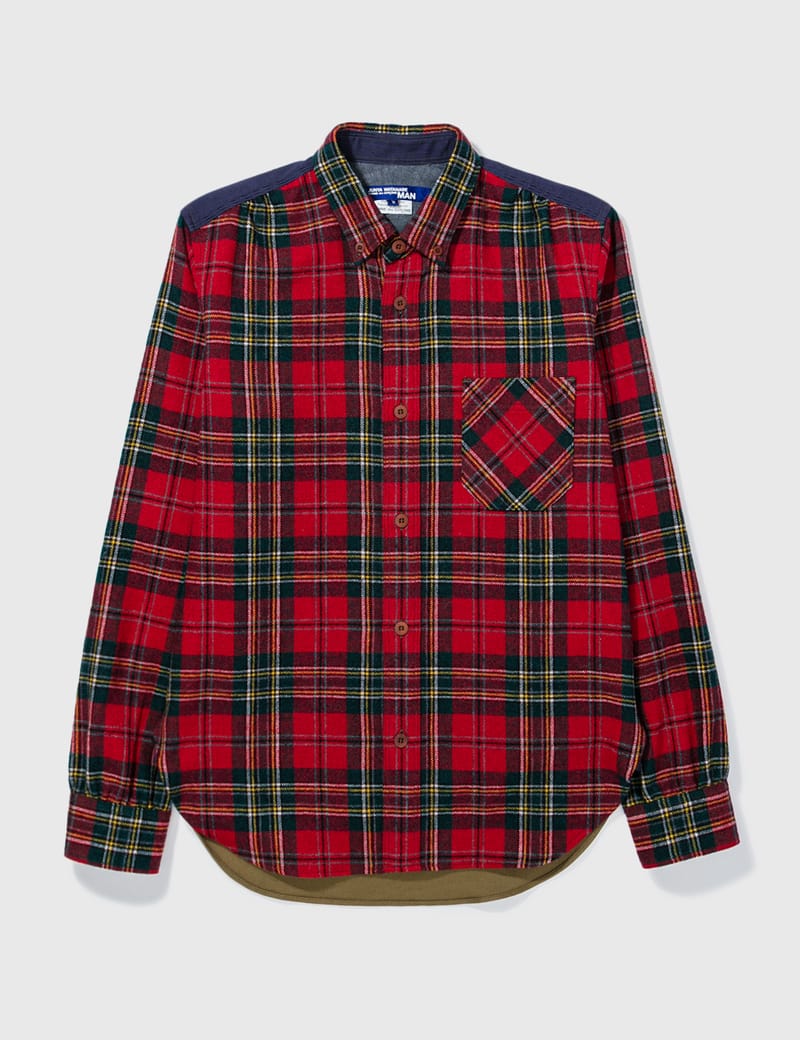 Junya watanabe cropped discount cotton-blend poplin shirt