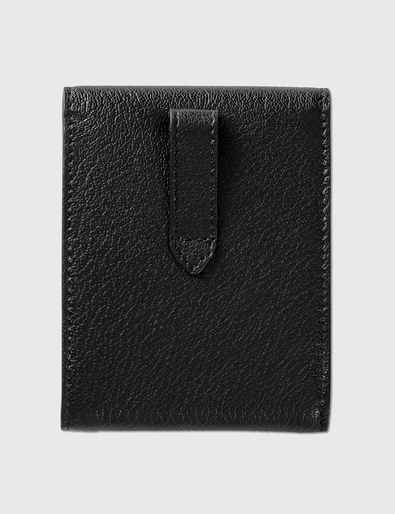 ★関税込★Maison Margiela★Snap Closure Bi-Fold Wallet Black Maison Margiela - Bifold Wallet with Snap Closure | HBX