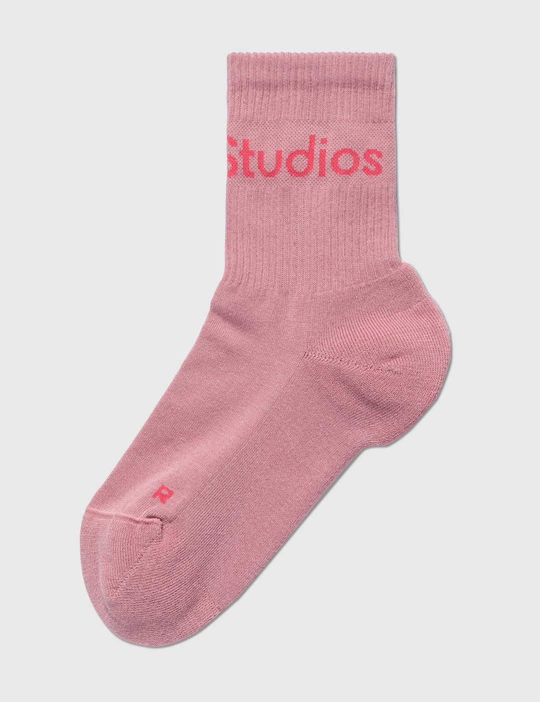 Acne Studios Ribbed Logo Socks Hbx Globally Curated Fashion And