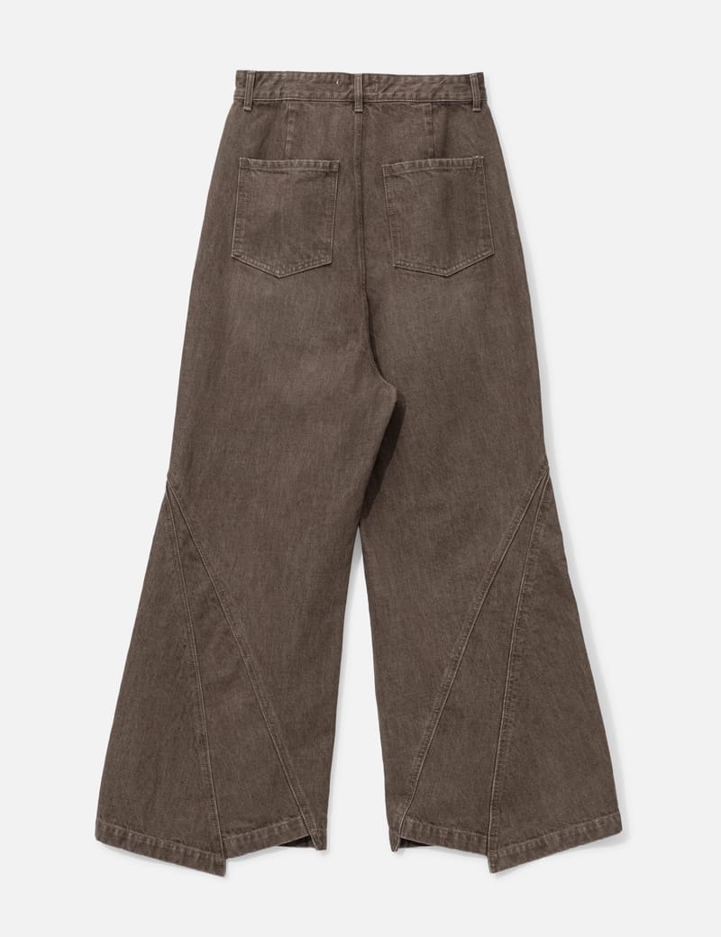 FFFPostalservice - Wide Denim Damaged Trousers | HBX