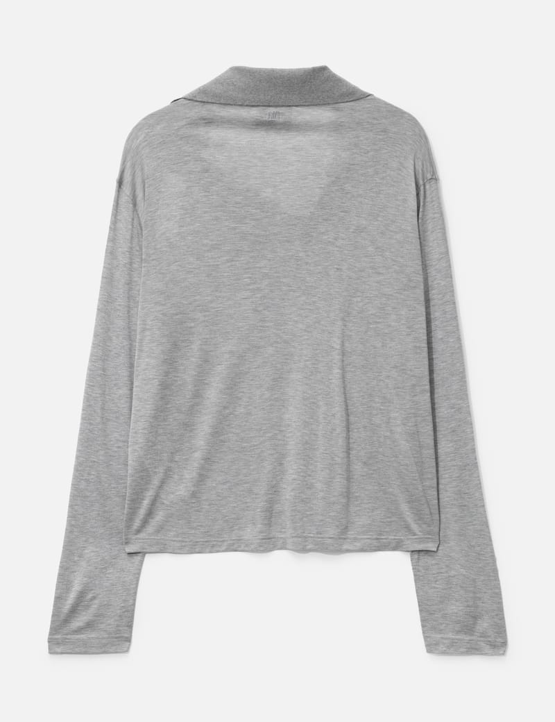 アミ パリス - Long Sleeve Polo Shirt | HBX