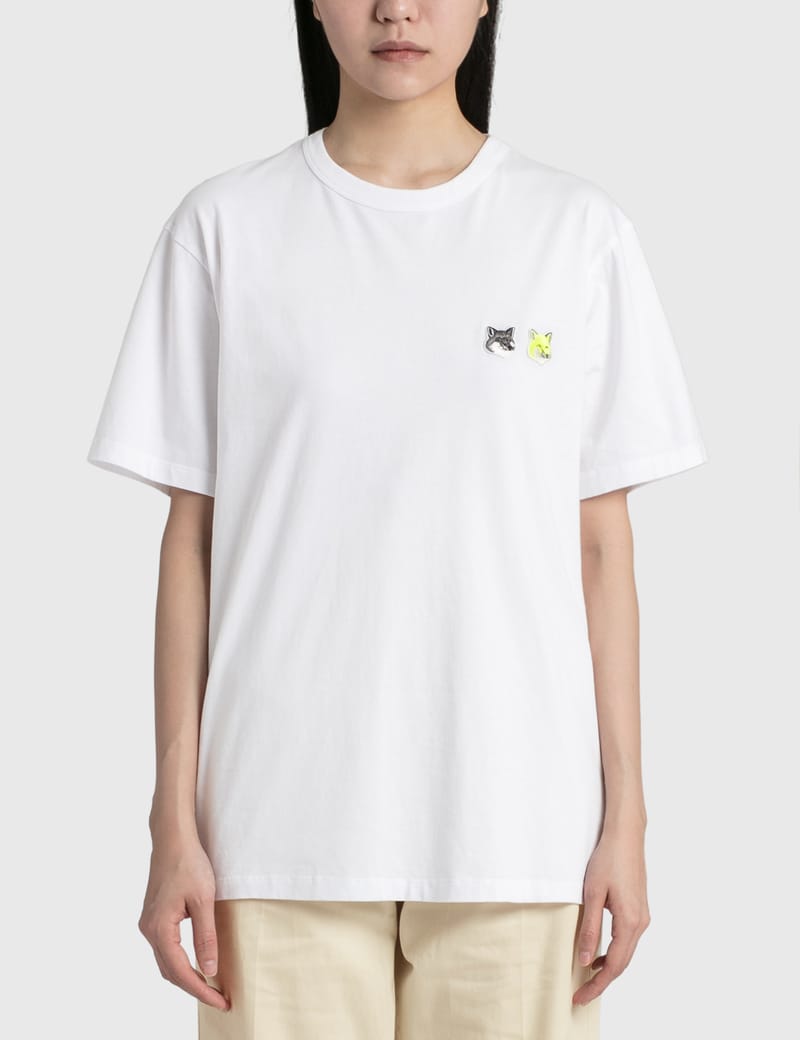 Maison Kitsuné - Double Monochrome Fox Head Patch Classic T