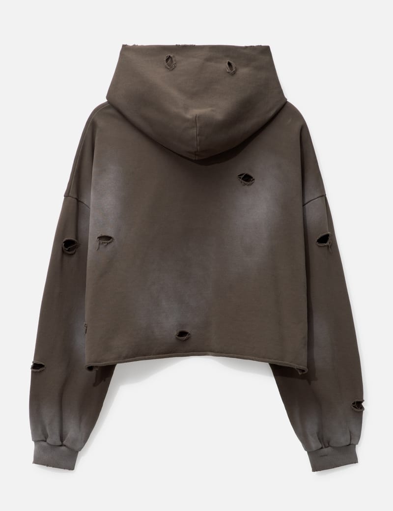 LIBERE - LOGO CROP HOODIE | HBX